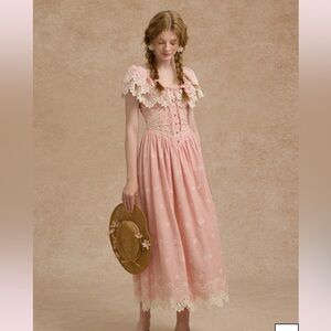 Lacemade Pink Champagne Corset Dress